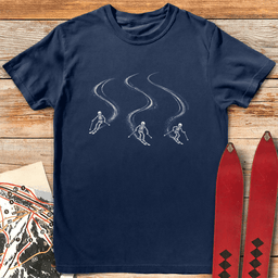 Dead Pow Day T Shirt Gift For Skier