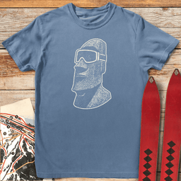 Easter Island Rider T Shirt Gift For Skier
