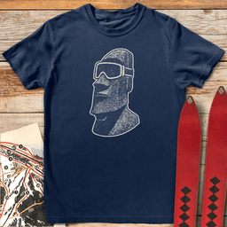 Easter Island Rider T Shirt Gift For Skier