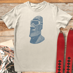 Easter Island Rider T Shirt Gift For Skier