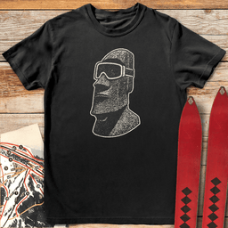 Easter Island Rider T Shirt Gift For Skier