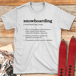 Definition Of Snowboarding T Shirt Gift For Snowboarder