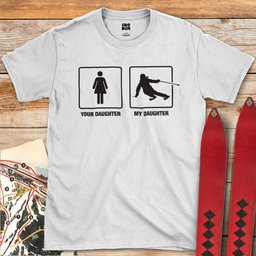 Daughter Shreds T Shirt Gift For Skier