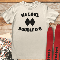 Double Ds T Shirt Gift For Skier