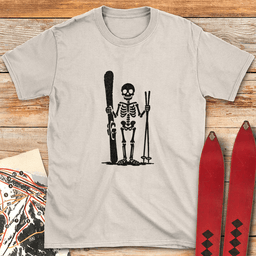 Dead Skier T Shirt Gift For Skier