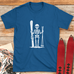Dead Skier T Shirt Gift For Skier