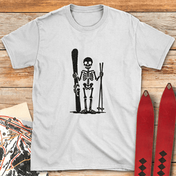 Dead Skier T Shirt Gift For Skier