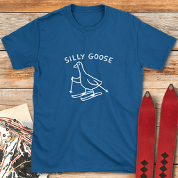 Silly Goose T Shirt Gift For Skier