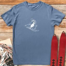 Penguin Ski Solo T Shirt Gift For Skier