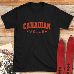 Canadian Skier T Shirt Gift For Skier