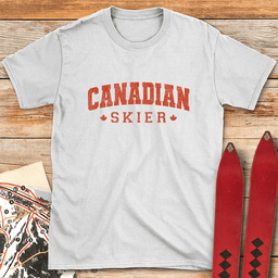 Canadian Skier T Shirt Gift For Skier