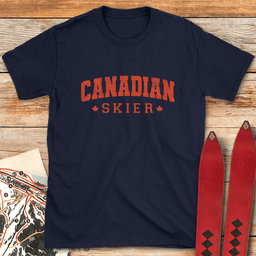 Canadian Skier T Shirt Gift For Skier
