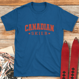 Canadian Skier T Shirt Gift For Skier