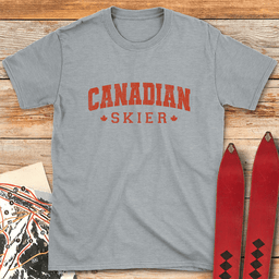 Canadian Skier T Shirt Gift For Skier
