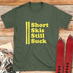 Short Skis Suck T Shirt Gift For Skier