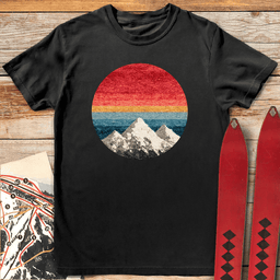Mountain Spectrum T Shirt Gift For Skier