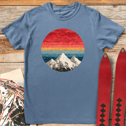 Mountain Spectrum T Shirt Gift For Skier