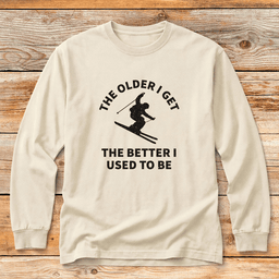 Old Ski Skills T Shirt Gift For Skier