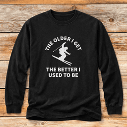 Old Ski Skills T Shirt Gift For Skier