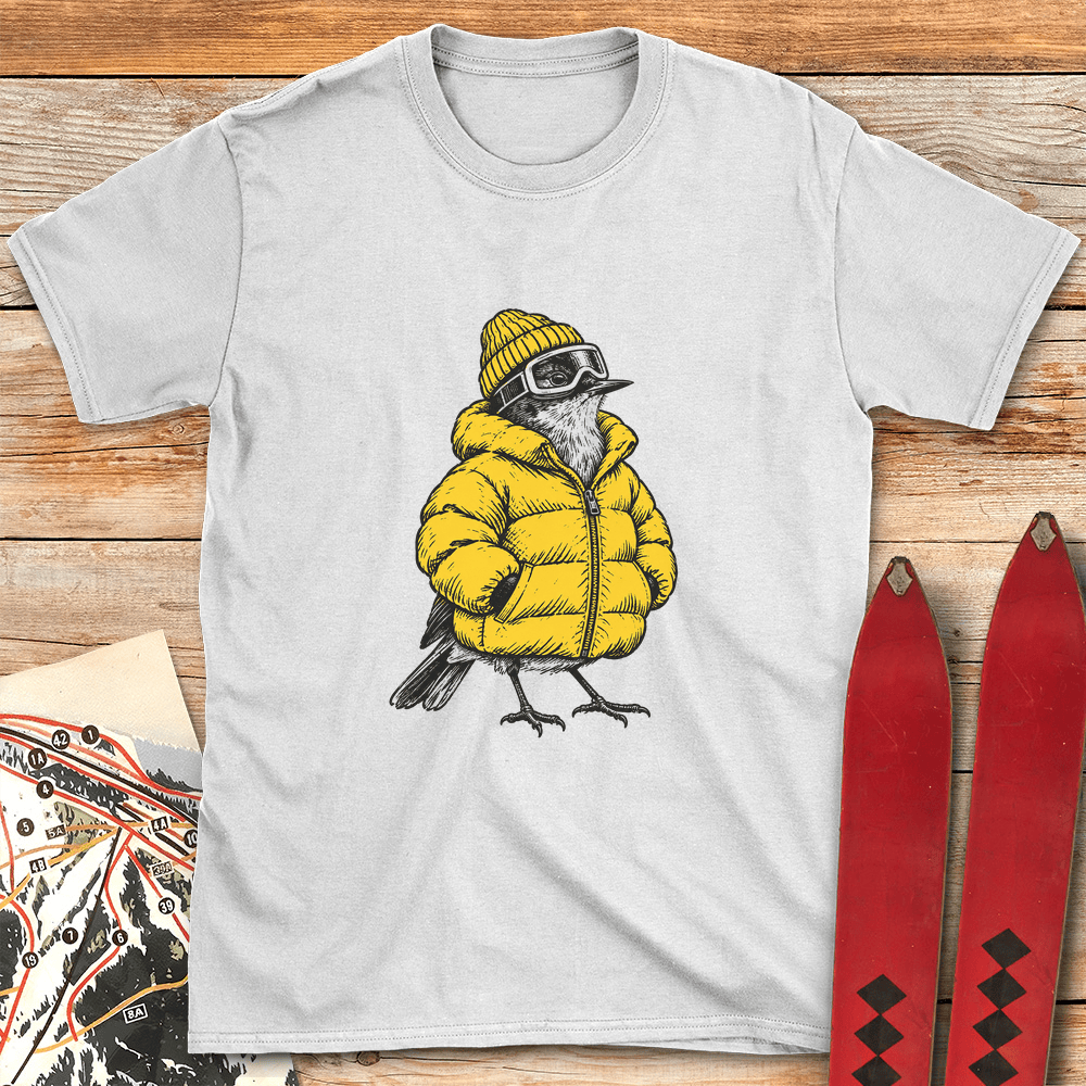 Chill Bird T Shirt Gift For Skier