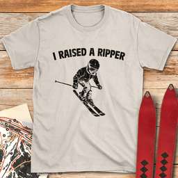 Raised A Ripper Ski T Shirt Gift For Skier