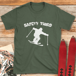 Safety Third T Shirt Gift For Skier