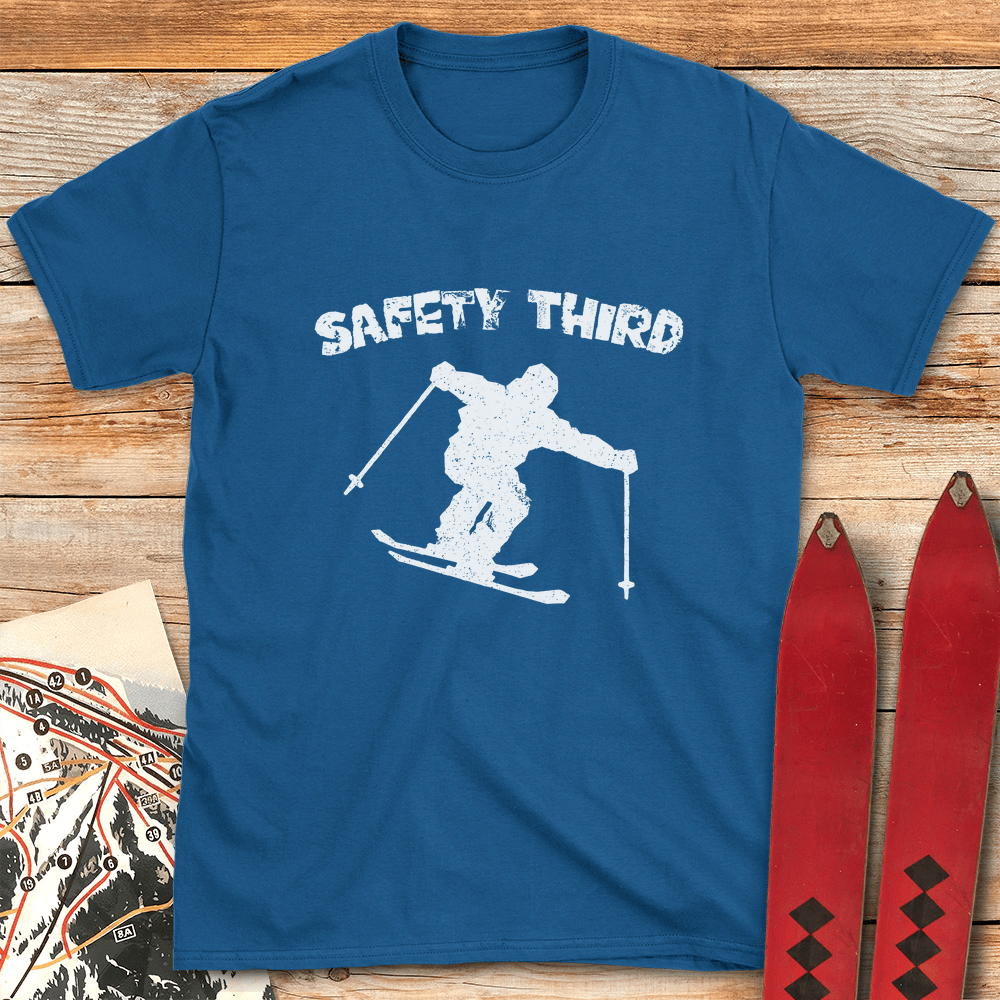 Safety Third T Shirt Gift For Skier
