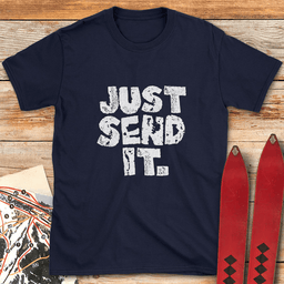 Just Send Gritty T Shirt Gift For Skier
