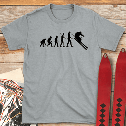 Evolution Of Skiers T Shirt Gift For Skier