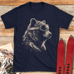 Gritty Ski Bear T Shirt Gift For Skier