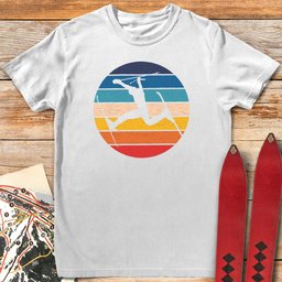 Retro Daffy T Shirt Gift For Skier