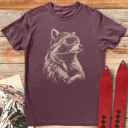 Racoon Ripper T Shirt Gift For Skier