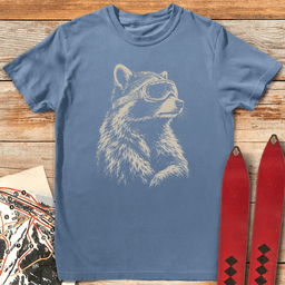 Racoon Ripper T Shirt Gift For Skier