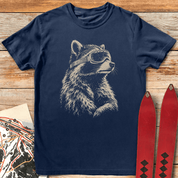 Racoon Ripper T Shirt Gift For Skier