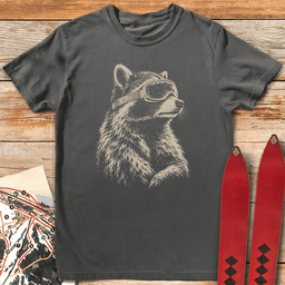 Racoon Ripper T Shirt Gift For Skier