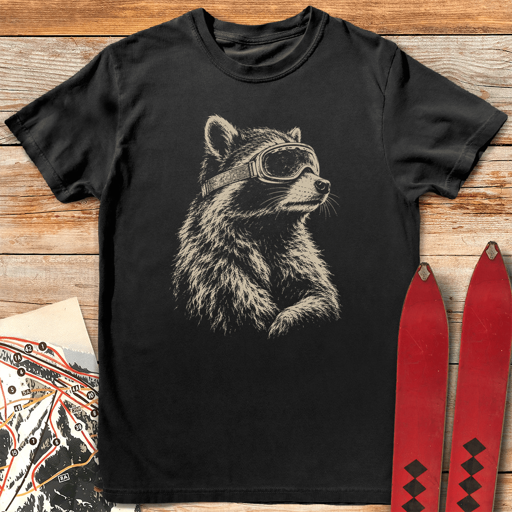 Racoon Ripper T Shirt Gift For Skier