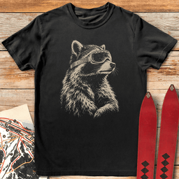 Racoon Ripper T Shirt Gift For Skier