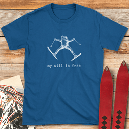 Free Will Skier T Shirt Gift For Skier