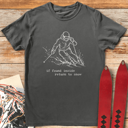 Return To Snow T Shirt Gift For Skier