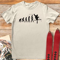 Evolution Of Man Ski T Shirt Gift For Skier