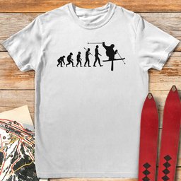 Evolution Of Man Ski T Shirt Gift For Skier