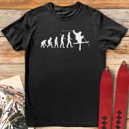 Evolution Of Man Ski T Shirt Gift For Skier