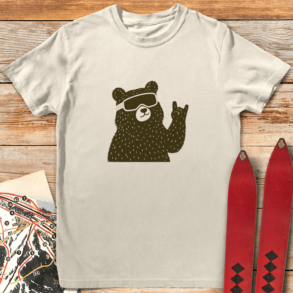 Rad Bear T Shirt Gift For Skier