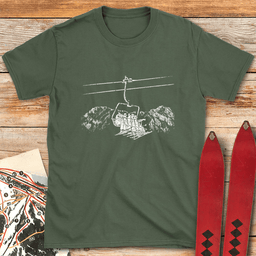 Line Choice Lift T Shirt Gift For Skier