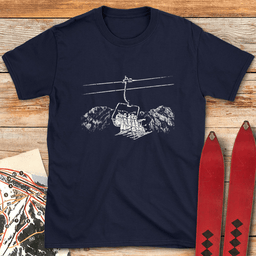 Line Choice Lift T Shirt Gift For Skier