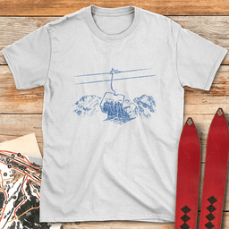 Line Choice Lift T Shirt Gift For Skier