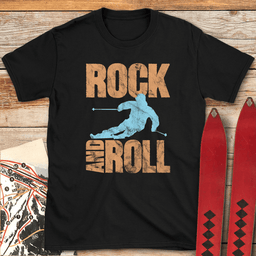 Rock And Roll T Shirt Gift For Skier