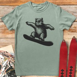 Radical Bear T Shirt Gift For Skier