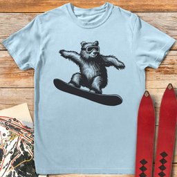 Radical Bear T Shirt Gift For Skier