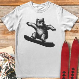 Radical Bear T Shirt Gift For Skier